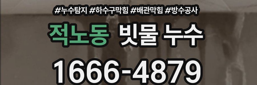 적노동 빗물 누수