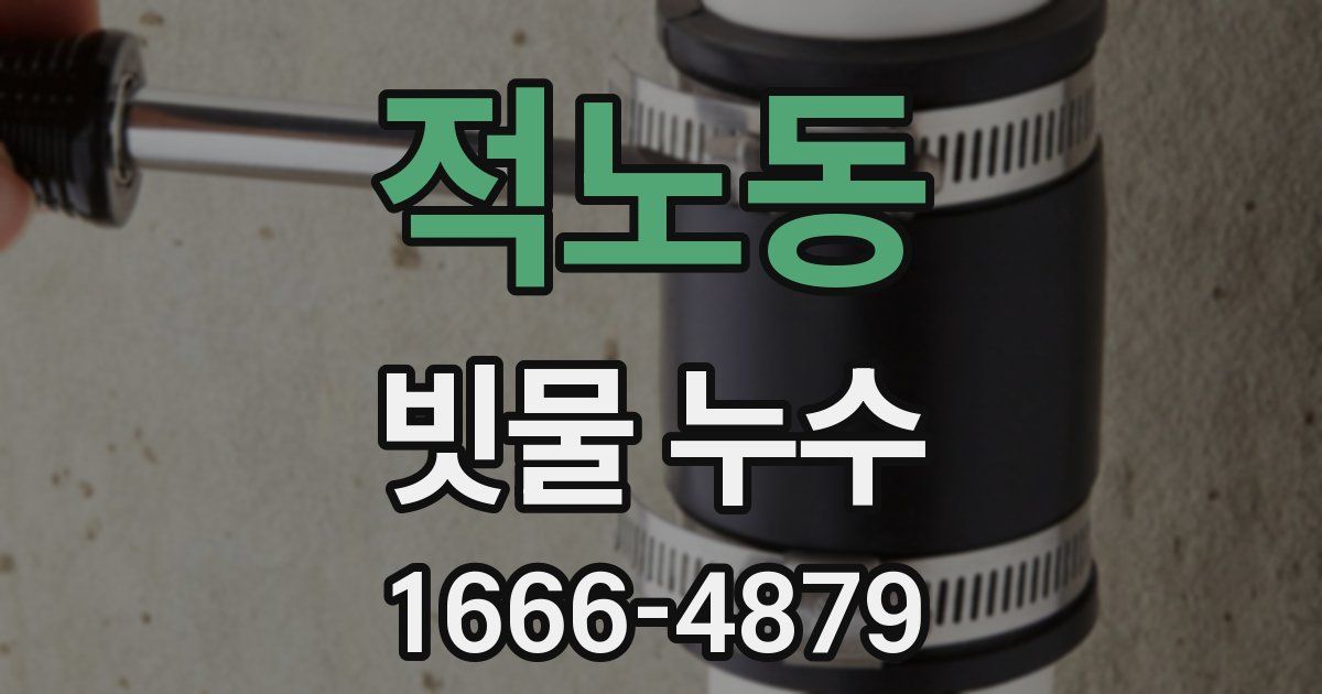 적노동 빗물 누수
