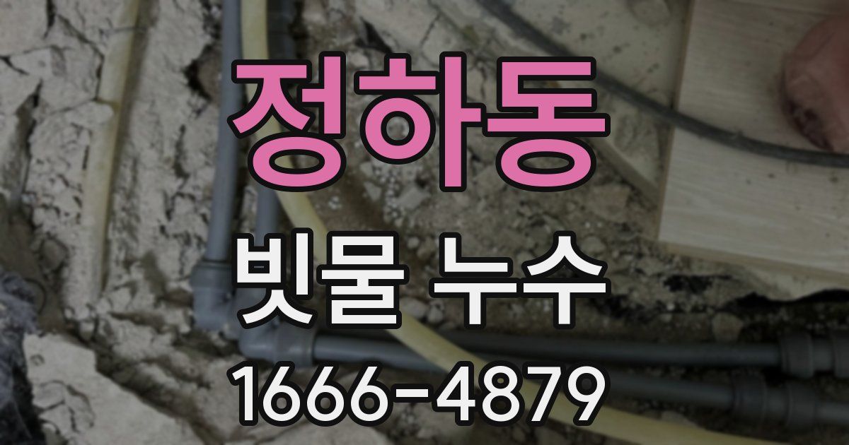 정하동 빗물 누수
