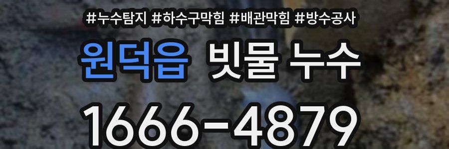 원덕읍 빗물 누수