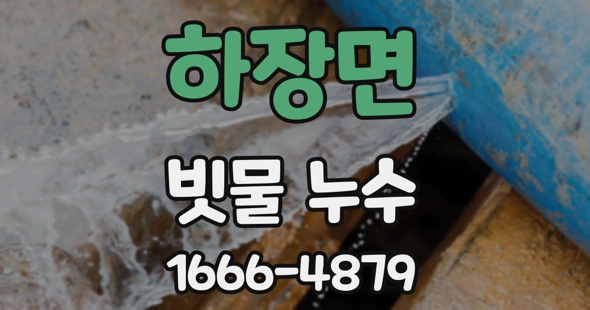하장면 빗물 누수