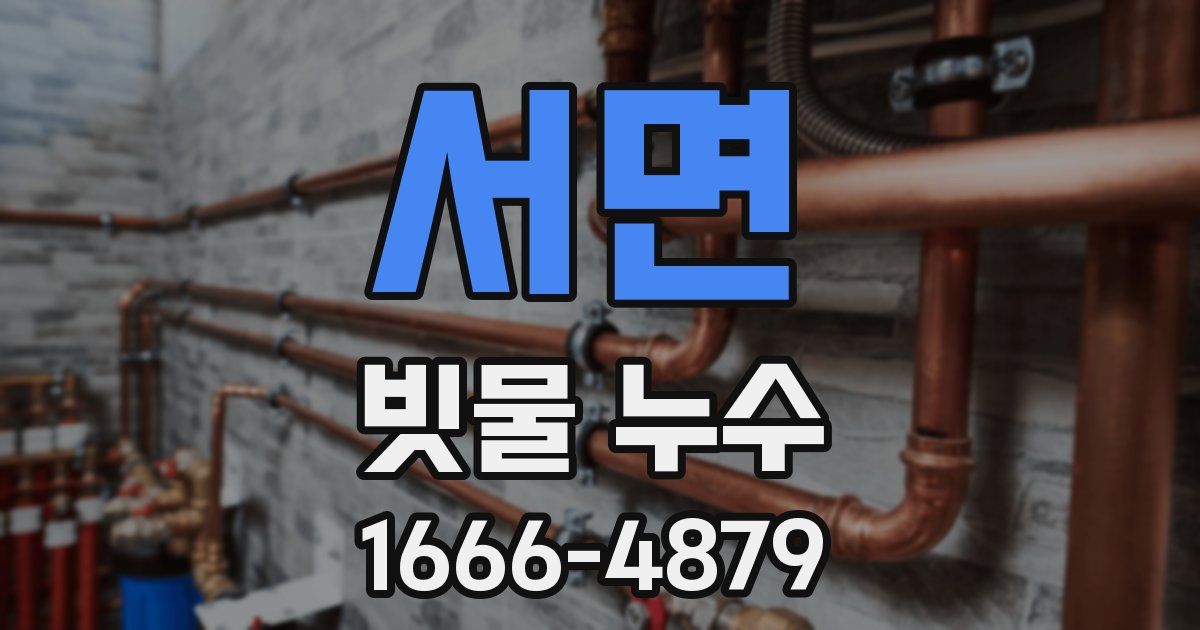 서면 빗물 누수
