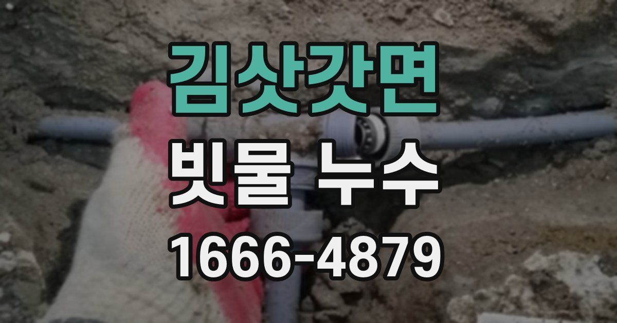 김삿갓면 빗물 누수