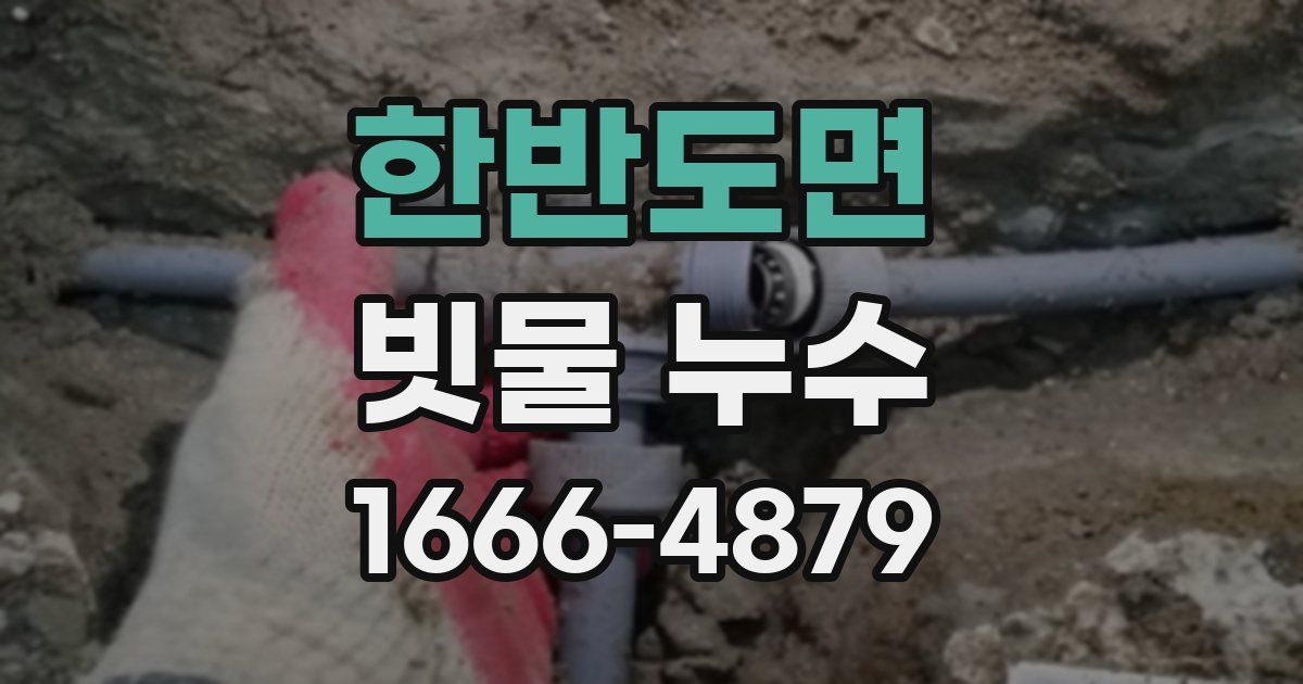 한반도면 빗물 누수