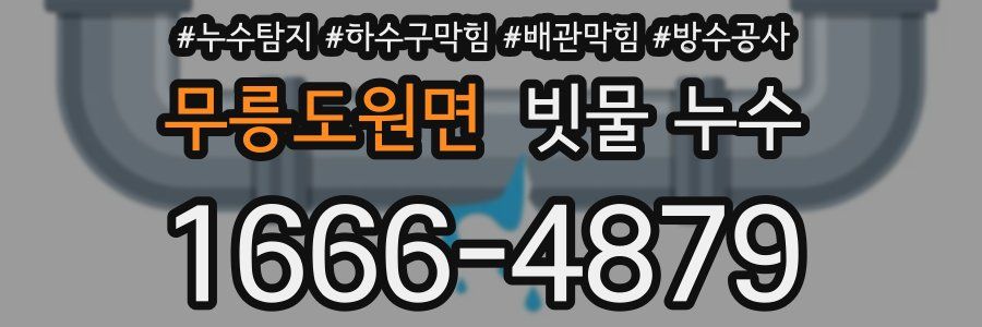 무릉도원면 빗물 누수