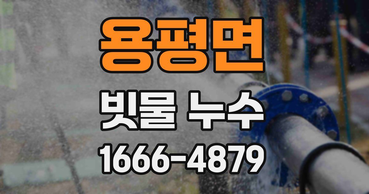 용평면 빗물 누수