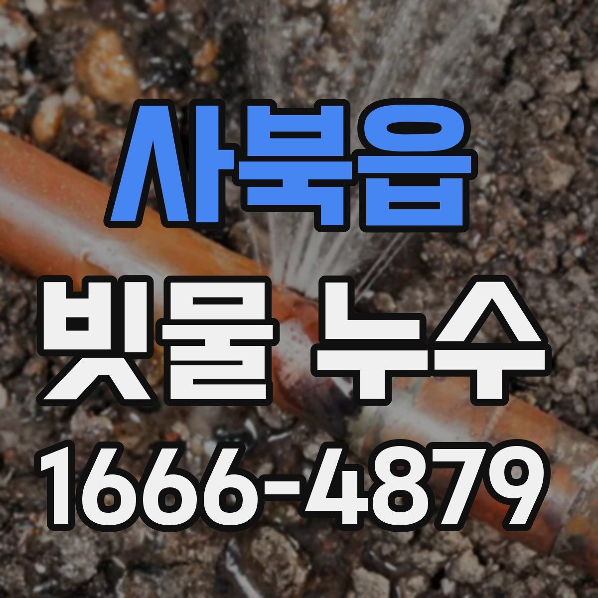 사북읍 빗물 누수