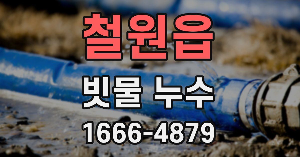 철원읍 빗물 누수