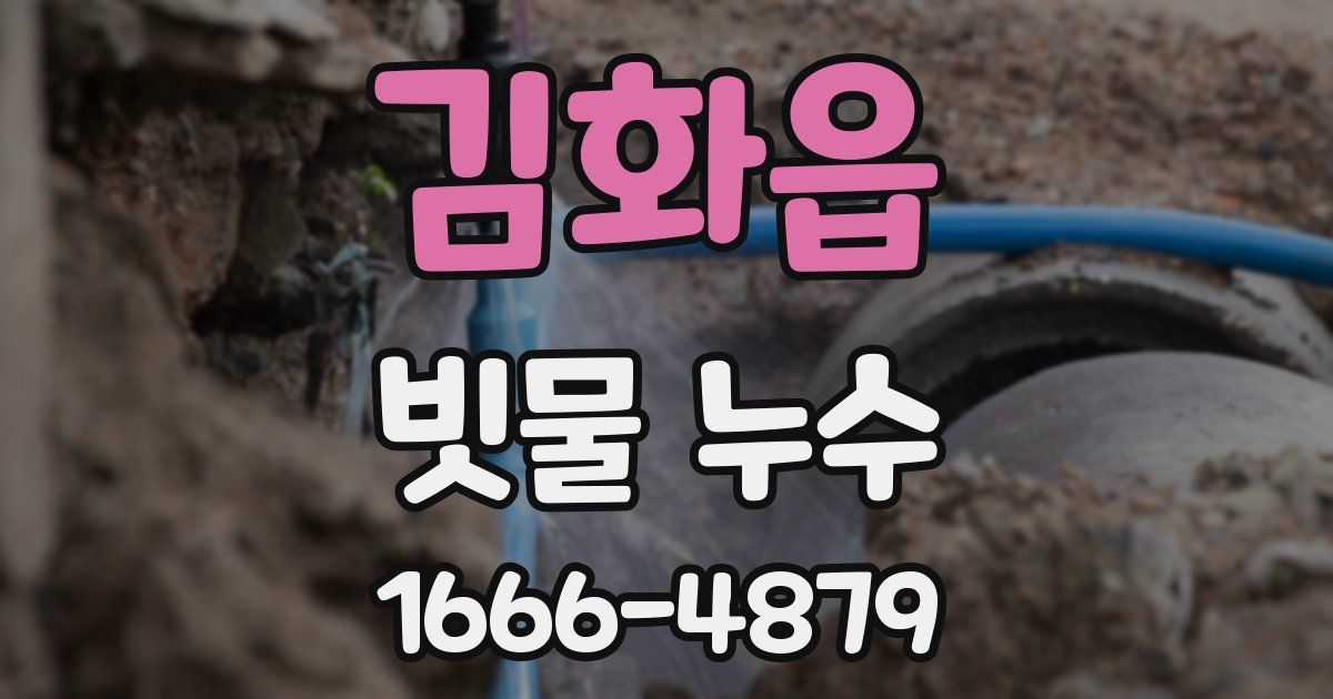 김화읍 빗물 누수