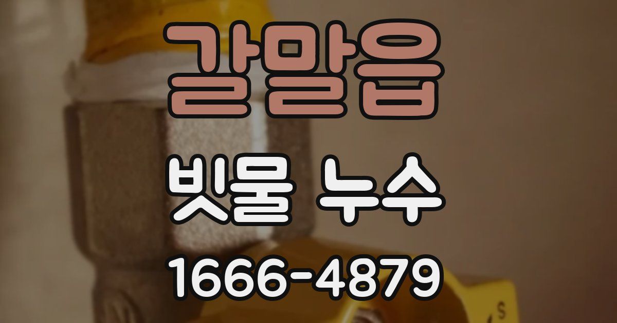 갈말읍 빗물 누수