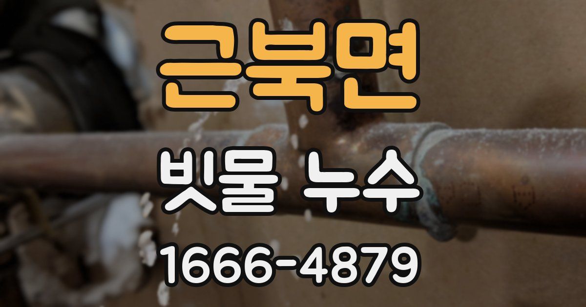 근북면 빗물 누수