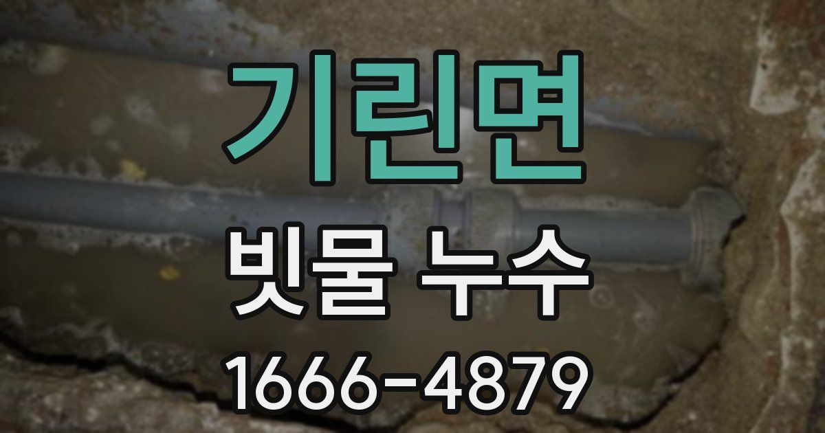 기린면 빗물 누수