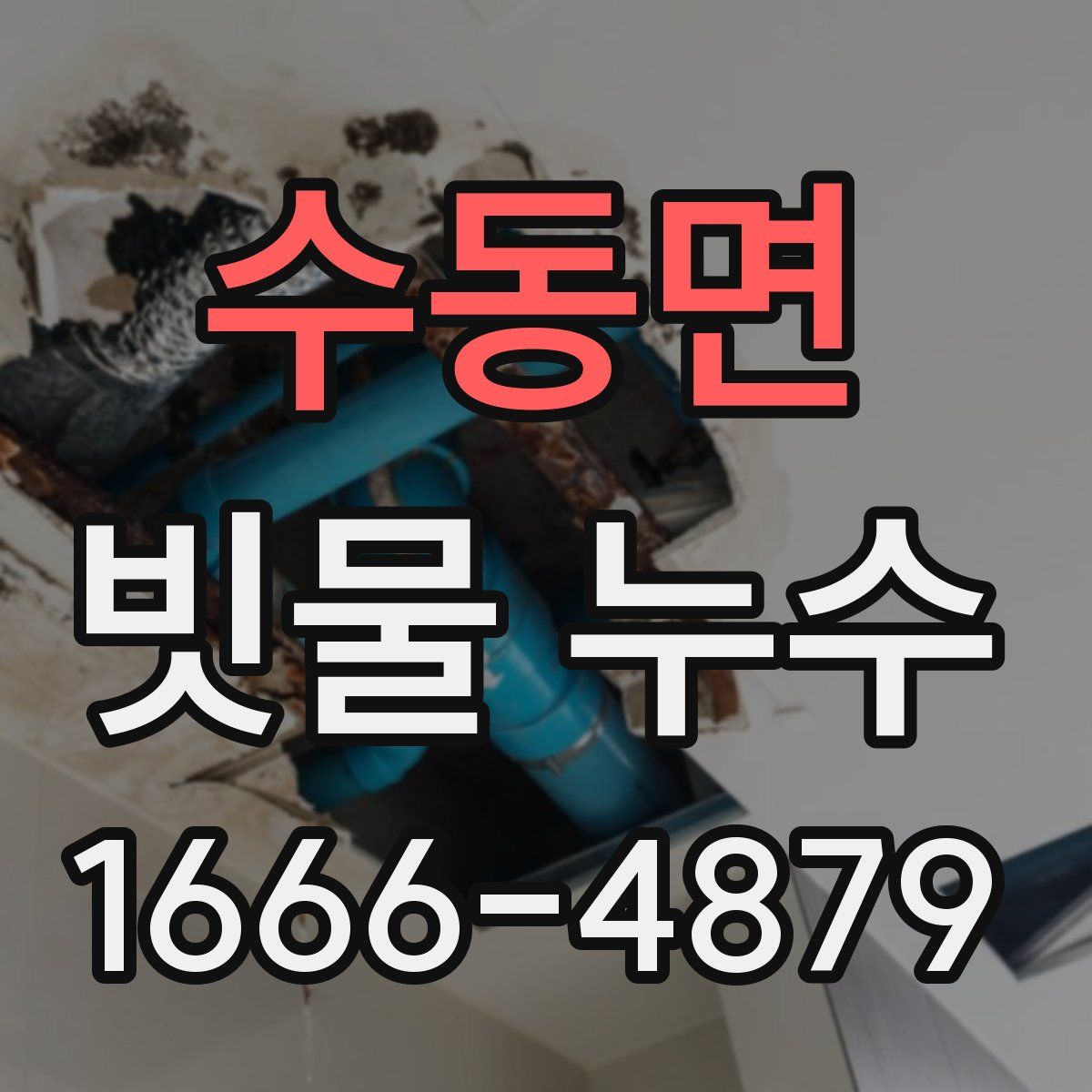 수동면 빗물 누수