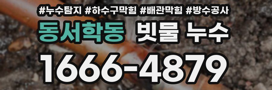 동서학동 빗물 누수