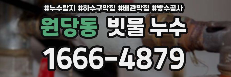 원당동 빗물 누수