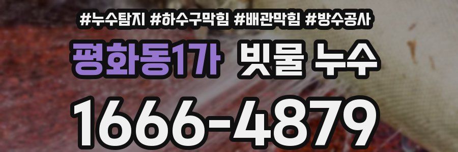 평화동1가 빗물 누수