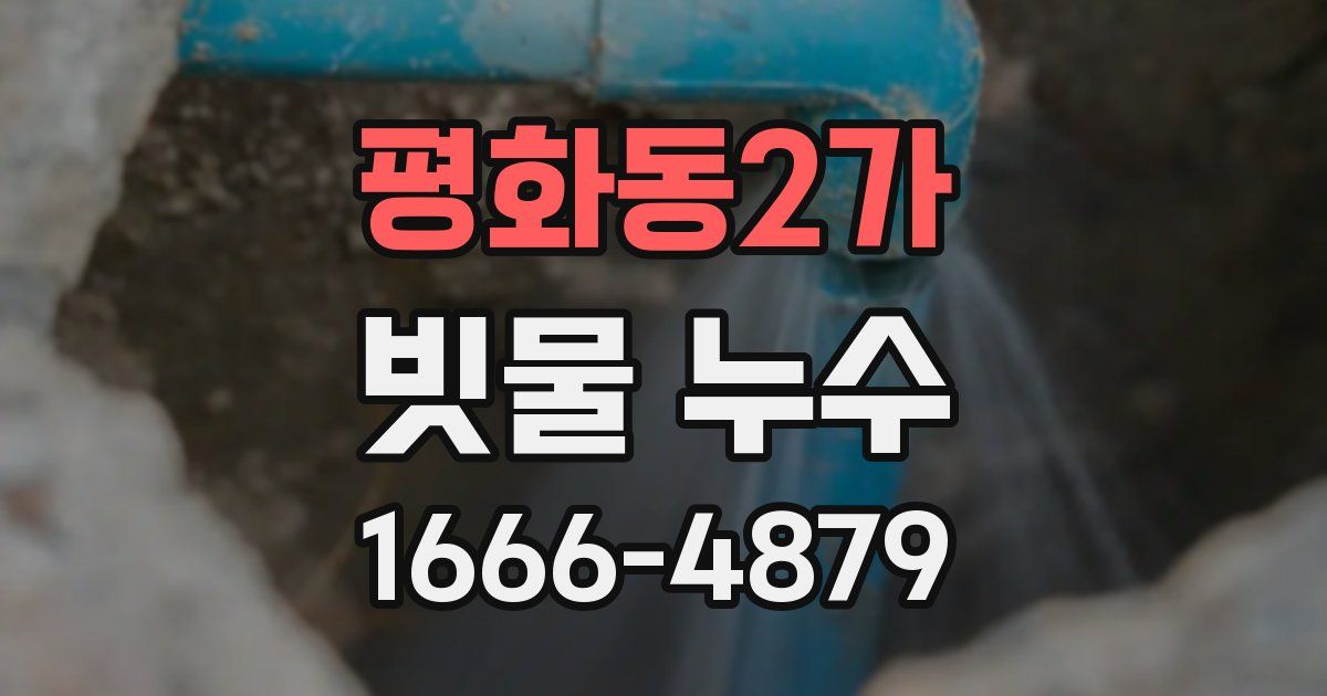 평화동2가 빗물 누수