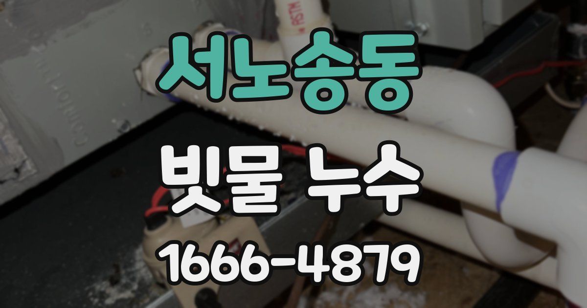 서노송동 빗물 누수
