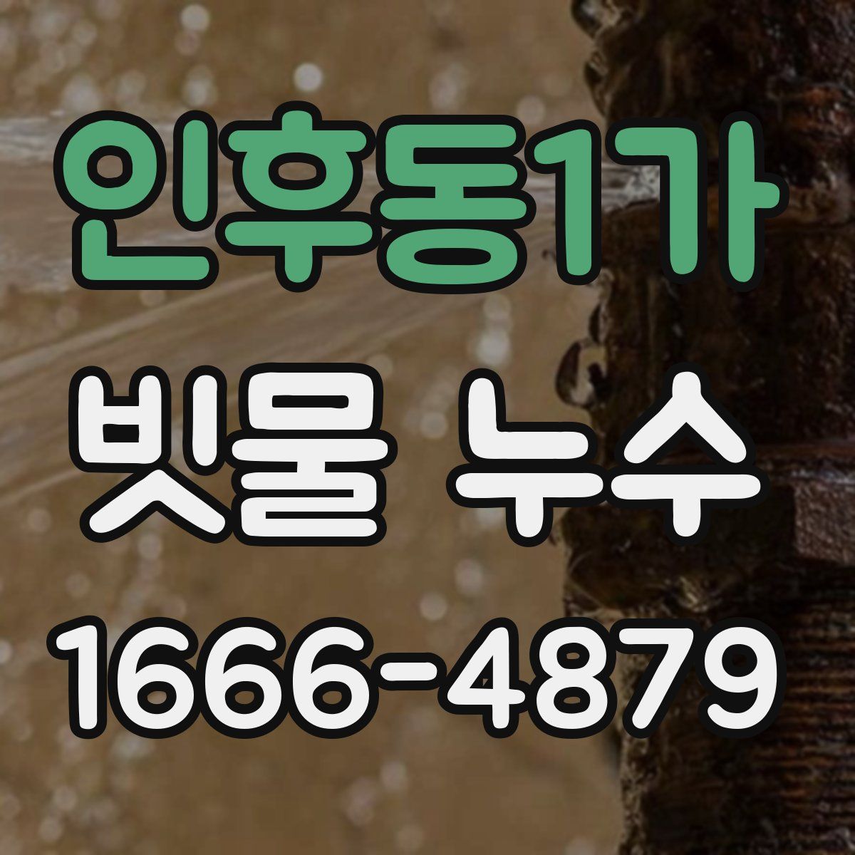 인후동1가 빗물 누수