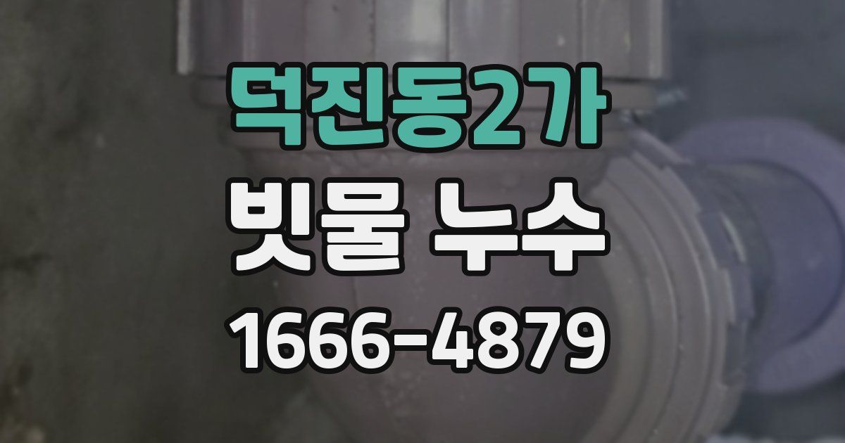 덕진동2가 빗물 누수