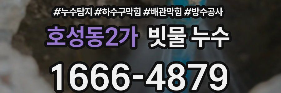 호성동2가 빗물 누수