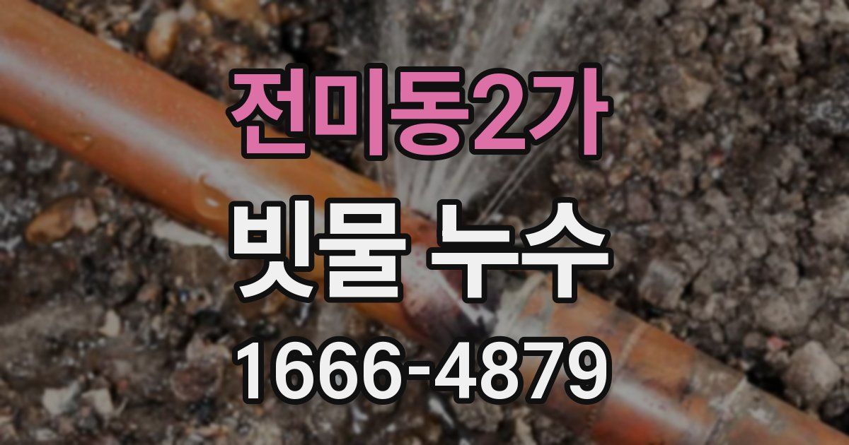 전미동2가 빗물 누수