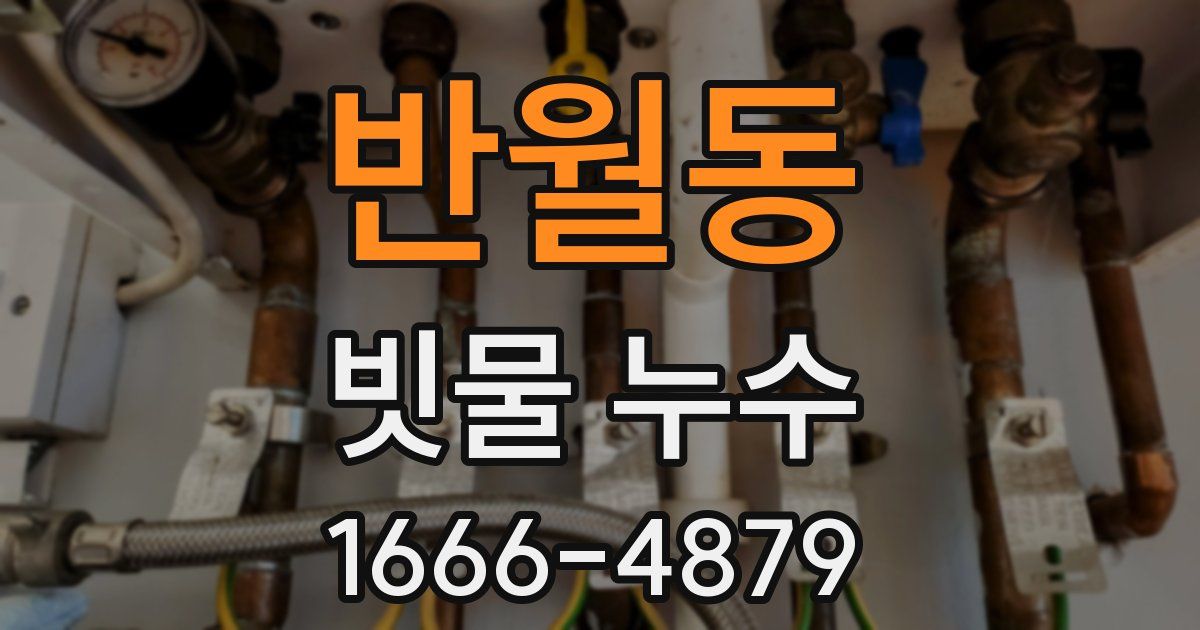 반월동 빗물 누수