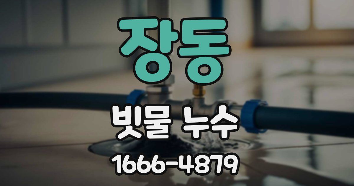 장동 빗물 누수