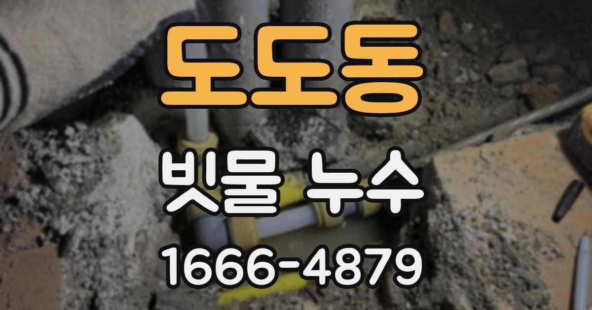 도도동 빗물 누수
