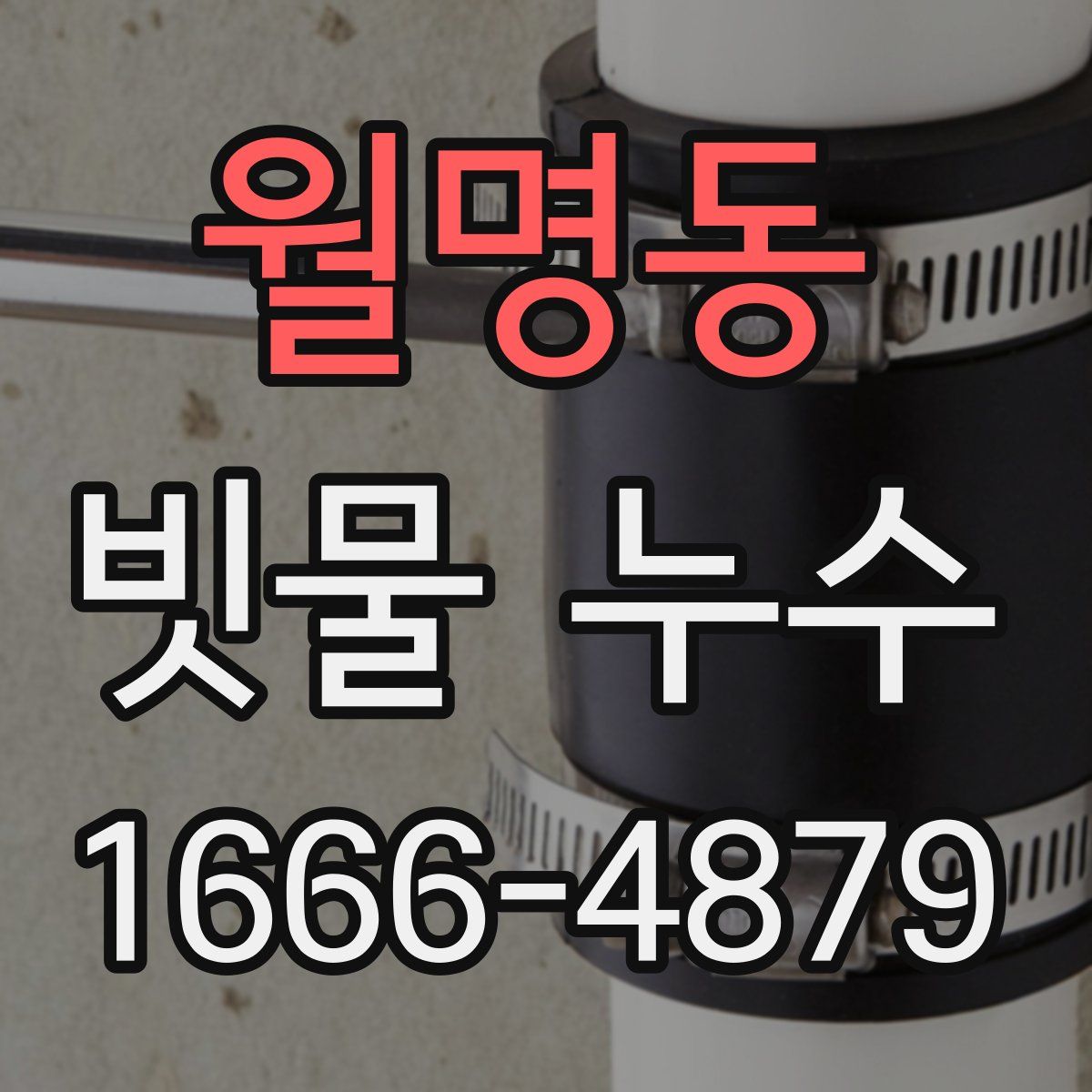 월명동 빗물 누수