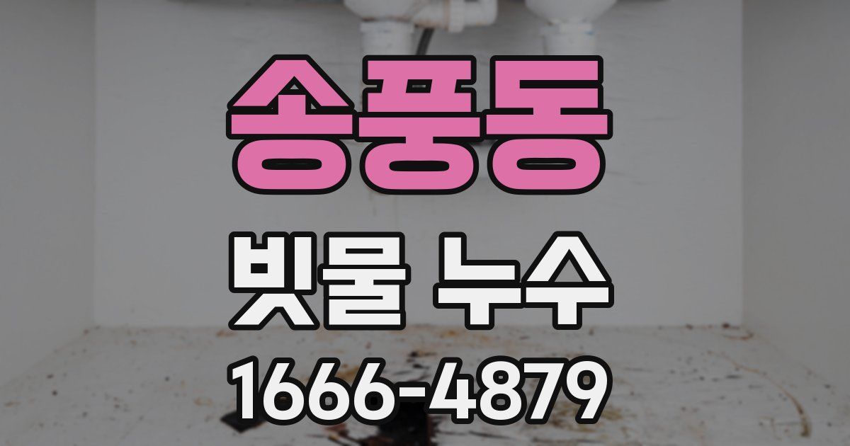 송풍동 빗물 누수