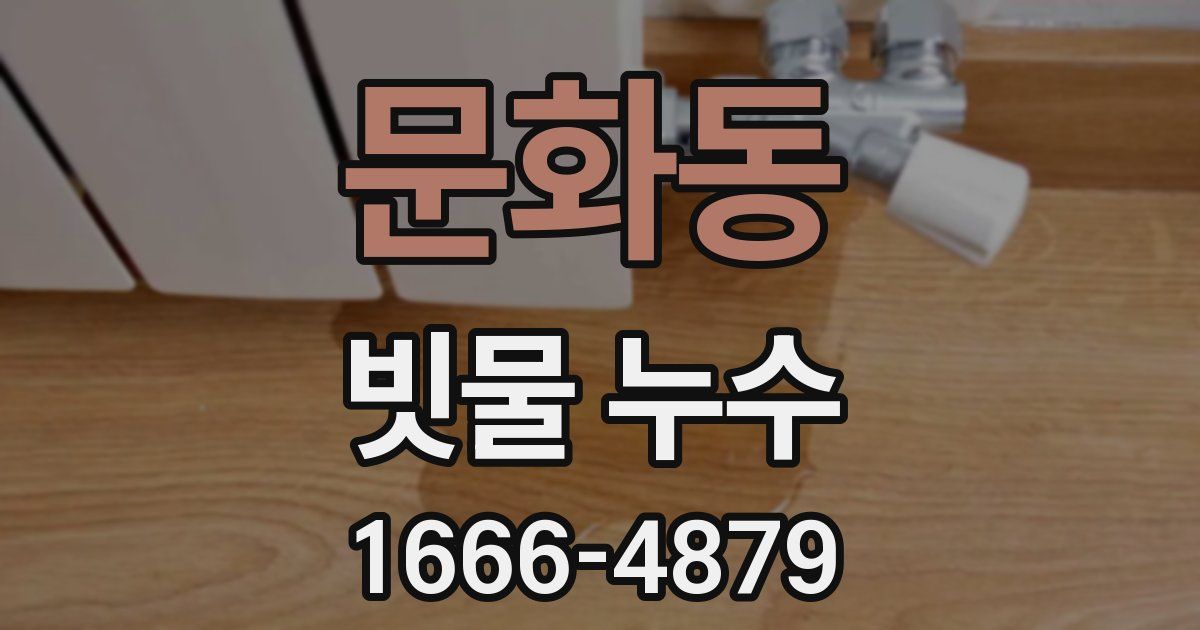 문화동 빗물 누수
