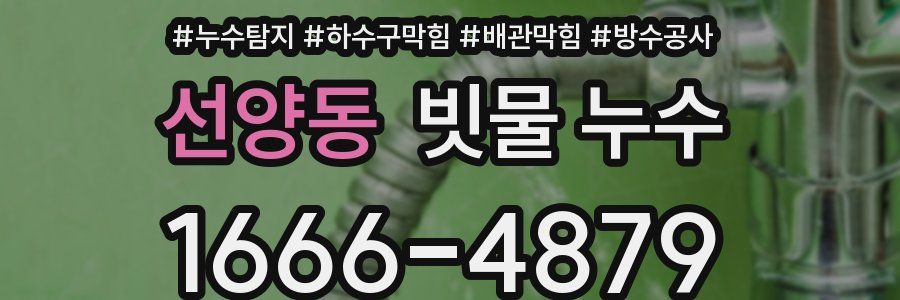 선양동 빗물 누수