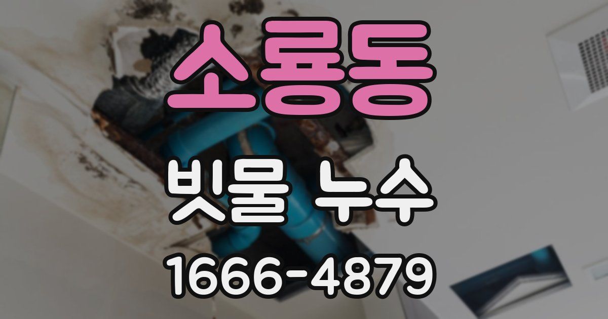 소룡동 빗물 누수