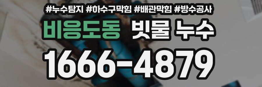 비응도동 빗물 누수