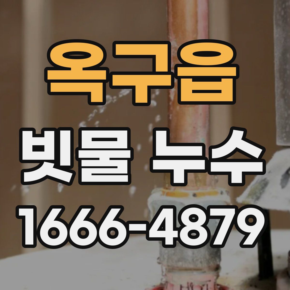옥구읍 빗물 누수