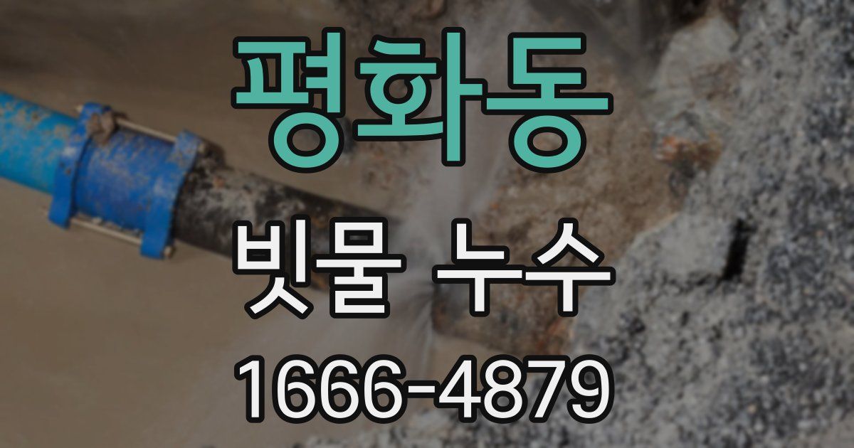 평화동 빗물 누수