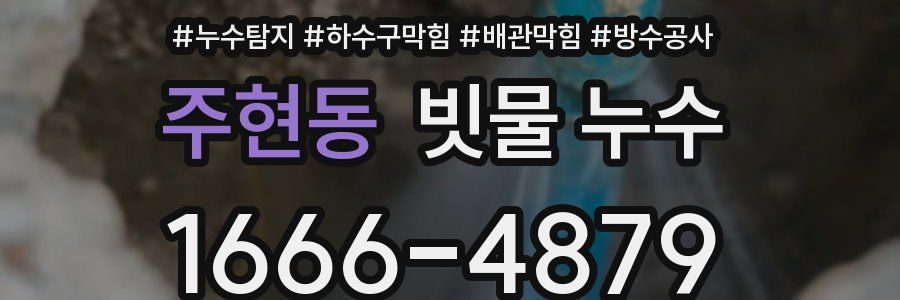 주현동 빗물 누수
