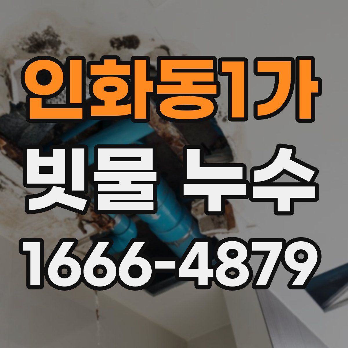 인화동1가 빗물 누수