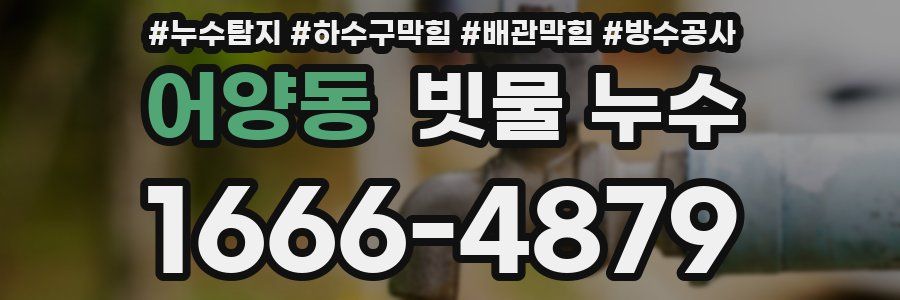어양동 빗물 누수