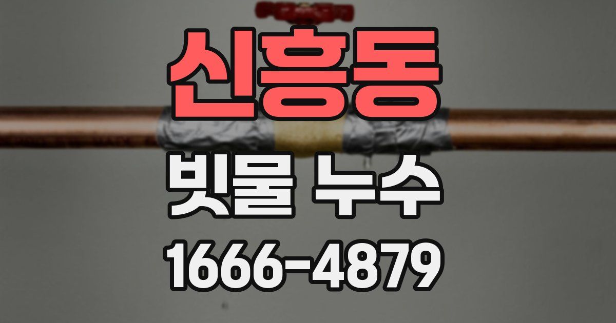 신흥동 빗물 누수