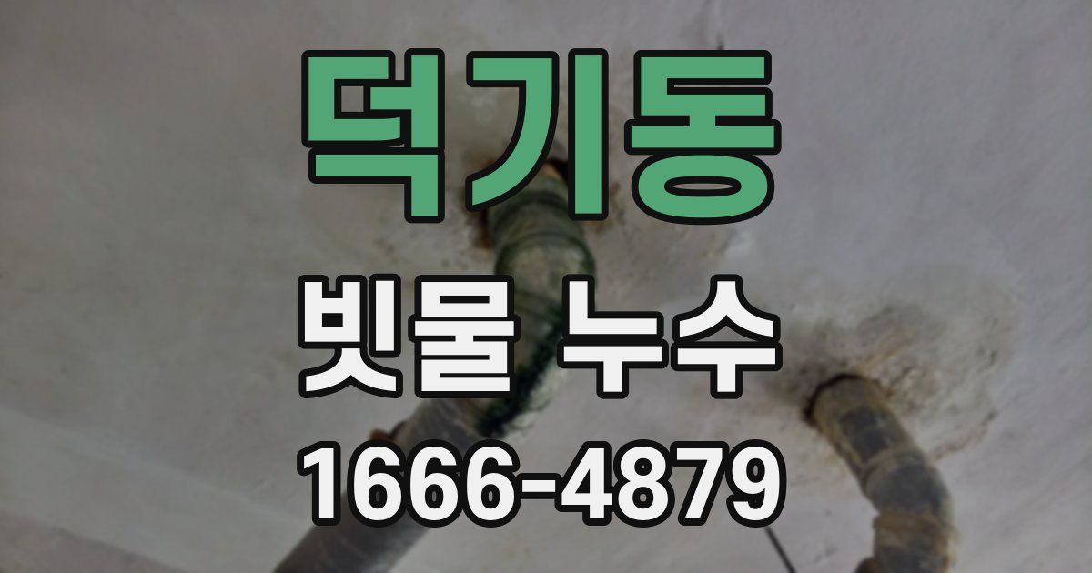 덕기동 빗물 누수