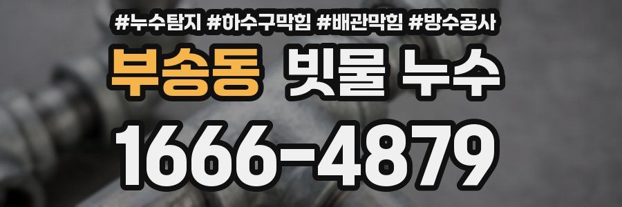 부송동 빗물 누수