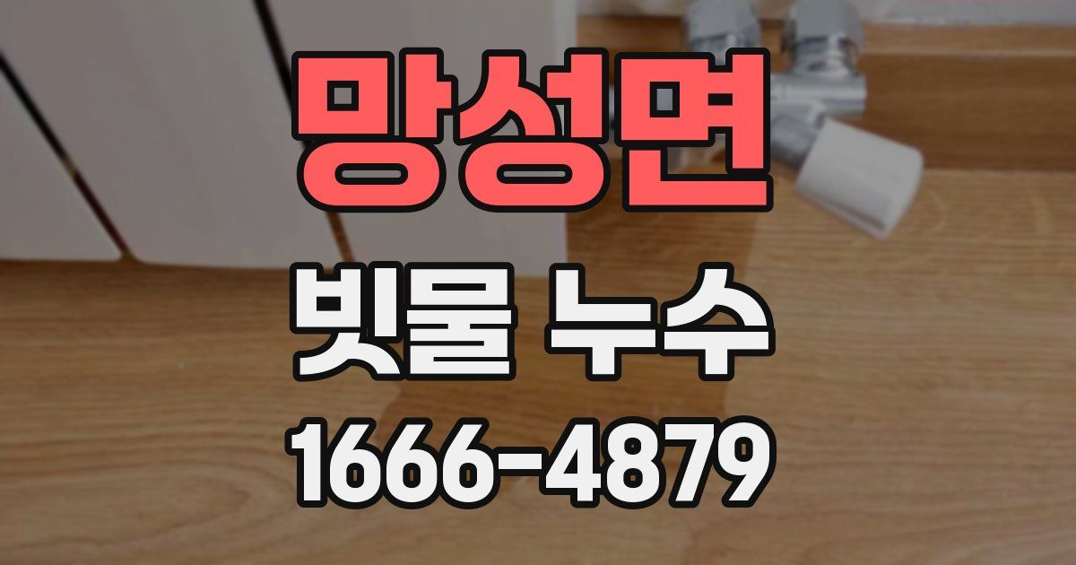 망성면 빗물 누수