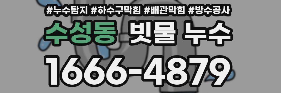 수성동 빗물 누수