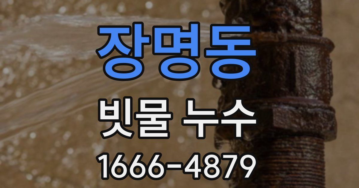 장명동 빗물 누수