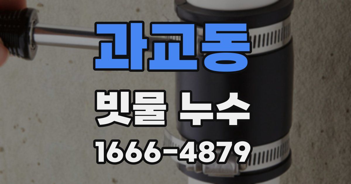 과교동 빗물 누수