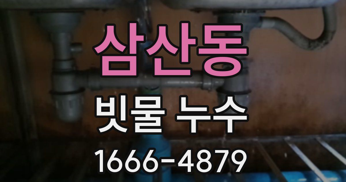 삼산동 빗물 누수
