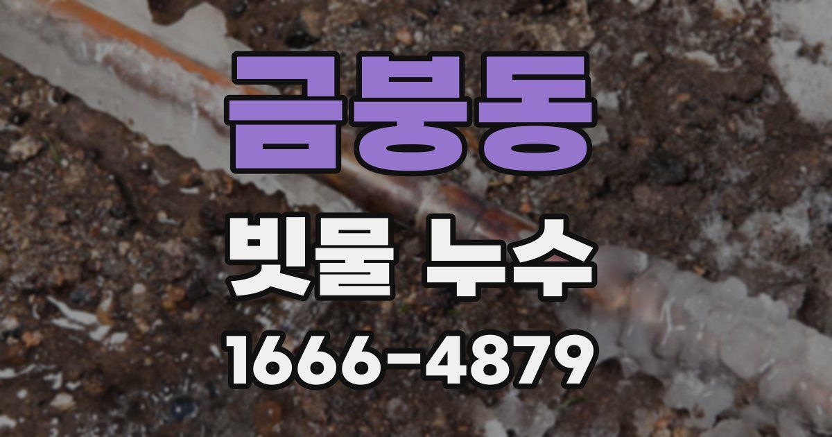 금붕동 빗물 누수