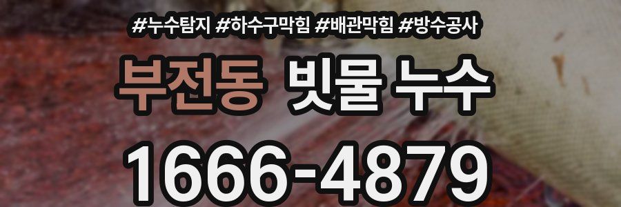 부전동 빗물 누수